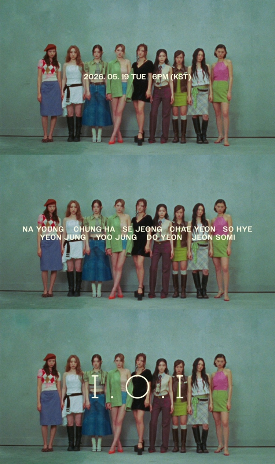 아이오아이, 첫 단체 비주얼 포착…새 앨범 '루프' 무드 필름 공개