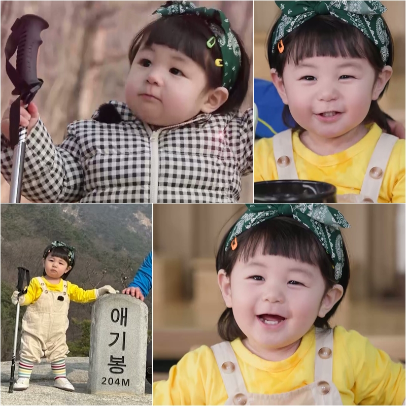 '심형탁 子' 하루, 아빠와 등산 중 