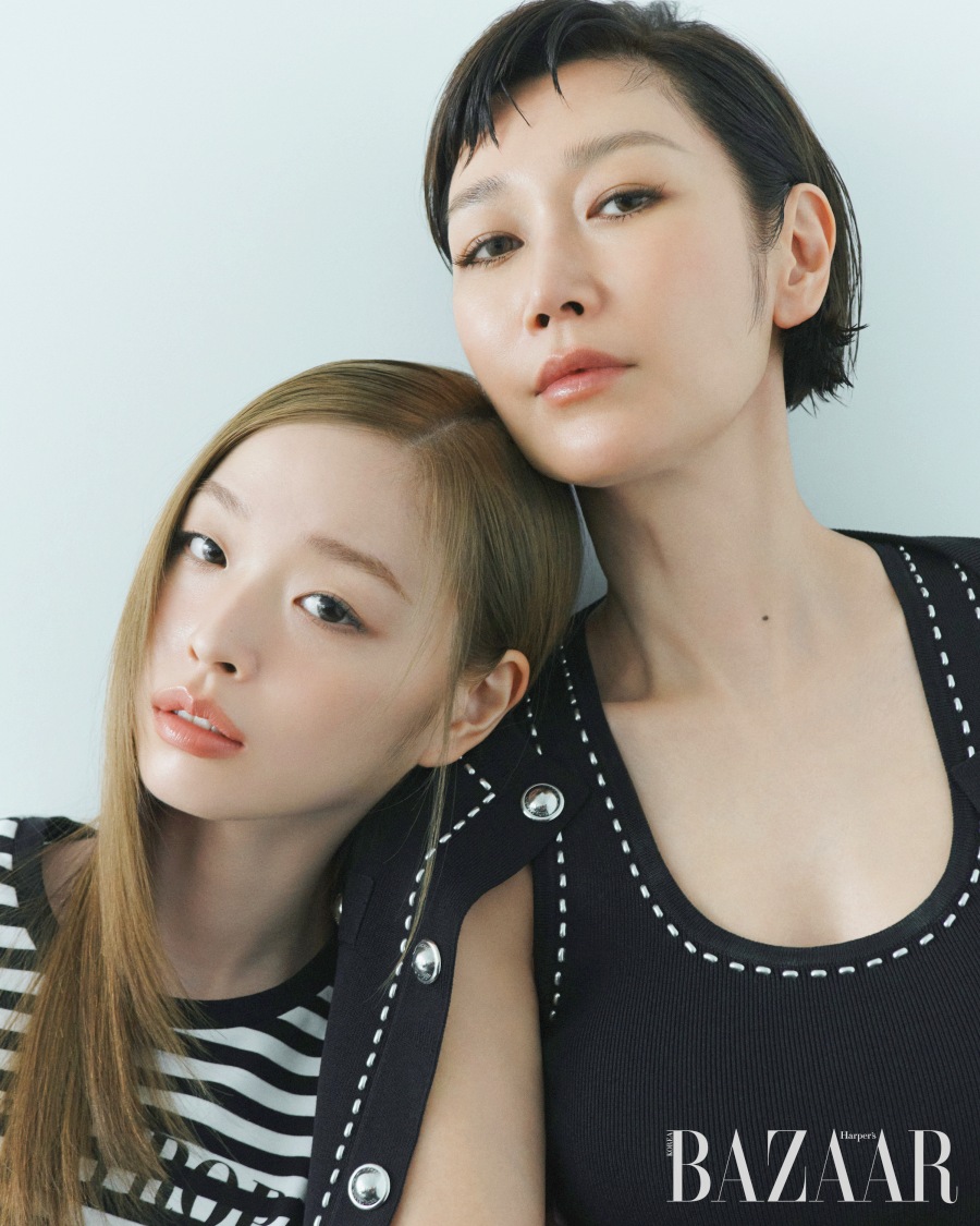 변정수X유채원 모녀 화보 / 출처: 하퍼스 바자 코리아