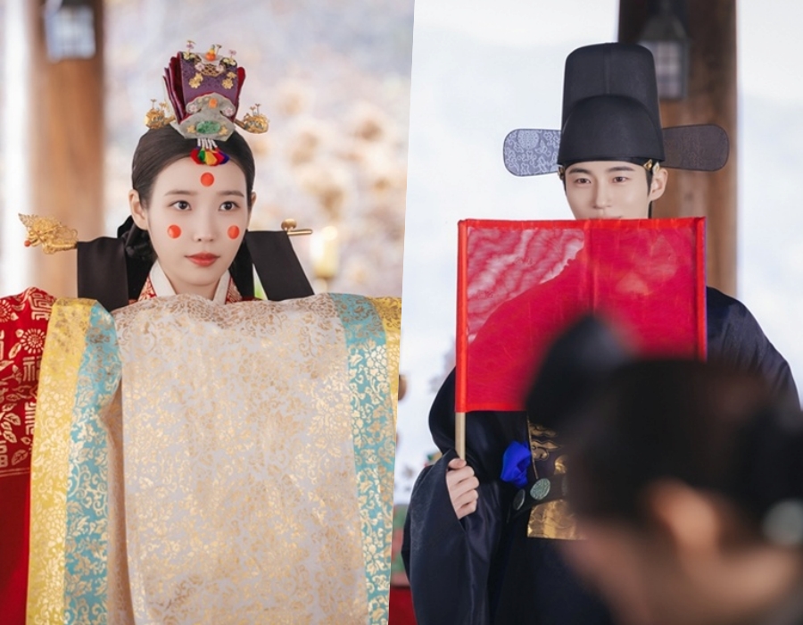 아이유♥변우석, 뜨거운 혼례식 반응에 미공개 사진 공개…완벽한 '대군쀼'