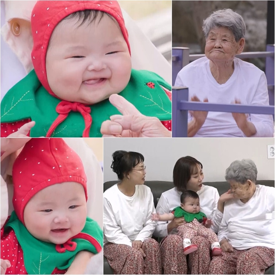강단둥이남매, 96세 외증조할머니와 만남 포착…비주얼 판박이 (슈돌)