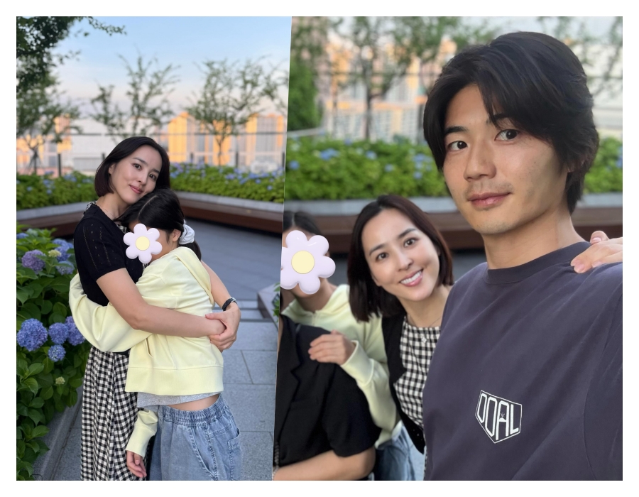 한혜진, 눈 아래까지 폭풍성장 딸 꼭 안고…'♥기성용' 어깨에 손 올린 달달 가족
