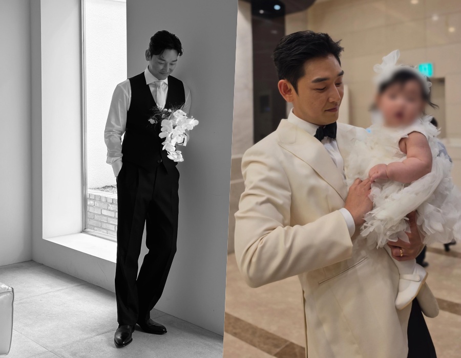 '새 신랑' 강신효, 5월 결혼 전 딸 품에 안았다 