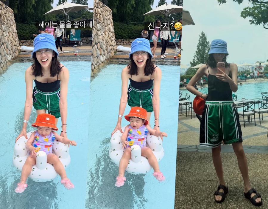 손담비, 17kg 감량 후 슬렌더 여신 그 자체…수영복에 드러난 탄탄한 S라인
