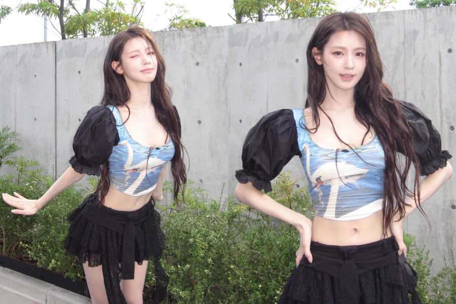 아이들 미연, 납작 복부에 배꼽까지 예뻐…초미녀는 뭐가 달라도 달라