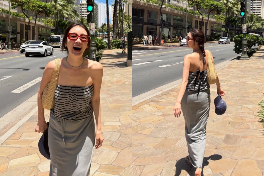 최지우, 백리스 뽐내며 길거리 워킹하는 딸맘…♥9살 연하 남편은 매일 반할 듯