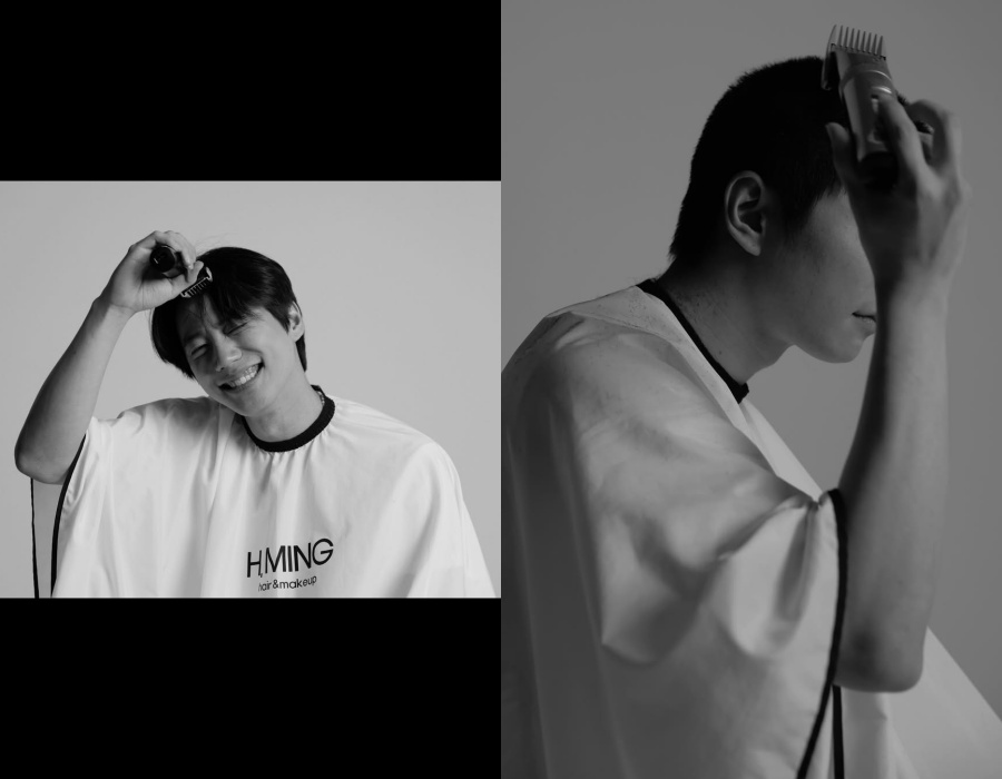 이준영, 오늘(21일) 입대…셀프 이발 모습으로 전한 마지막 인사