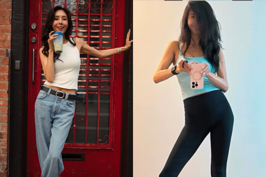 '원정 성매매 벌금형 후 복귀 시동' 지나, 여전한 레전드 레깅스 핏