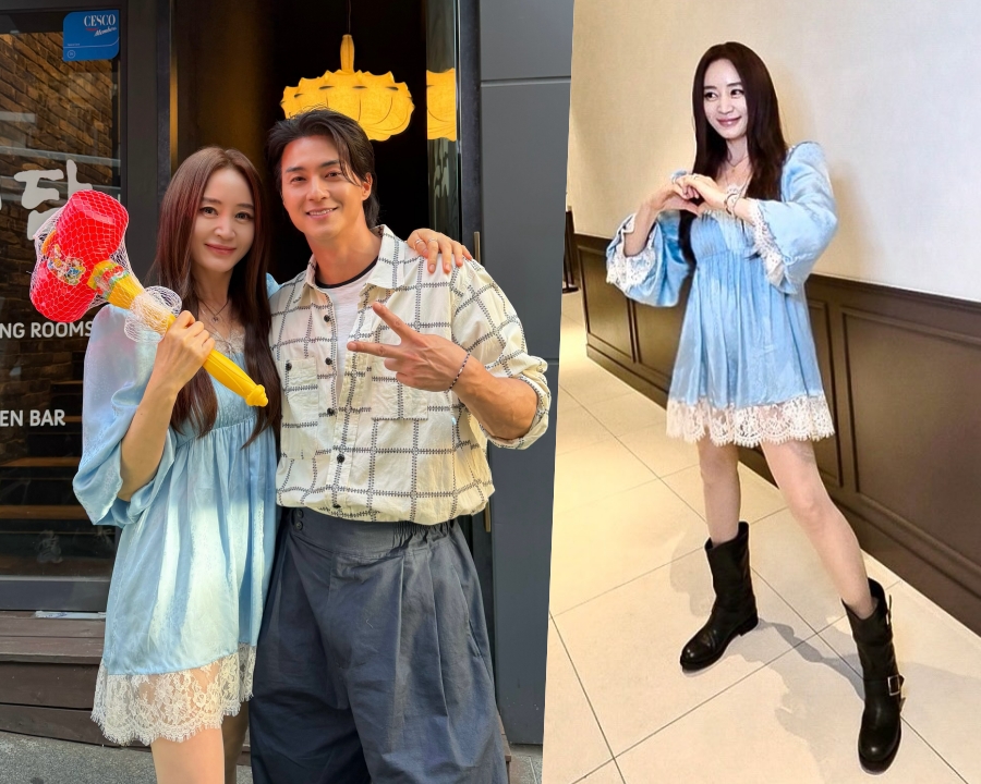 김혜수, 김지훈과 비주얼 부부 모습에 '깜짝'…55세 절대 안 믿기는 각선미 자랑