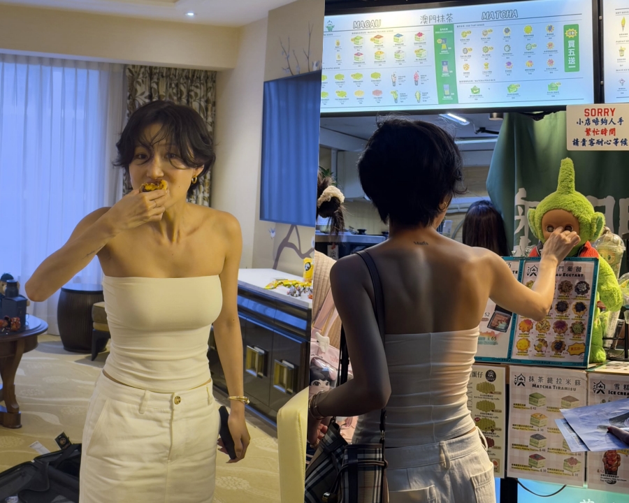 화사, 마카오 밤거리에서 뽐낸 보디라인…뼈말라의 반전 글래머
