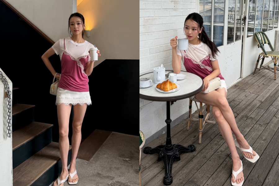 '72억 家' 손연재, 11자 학다리 각선미 자랑하는 여름의 아들맘…